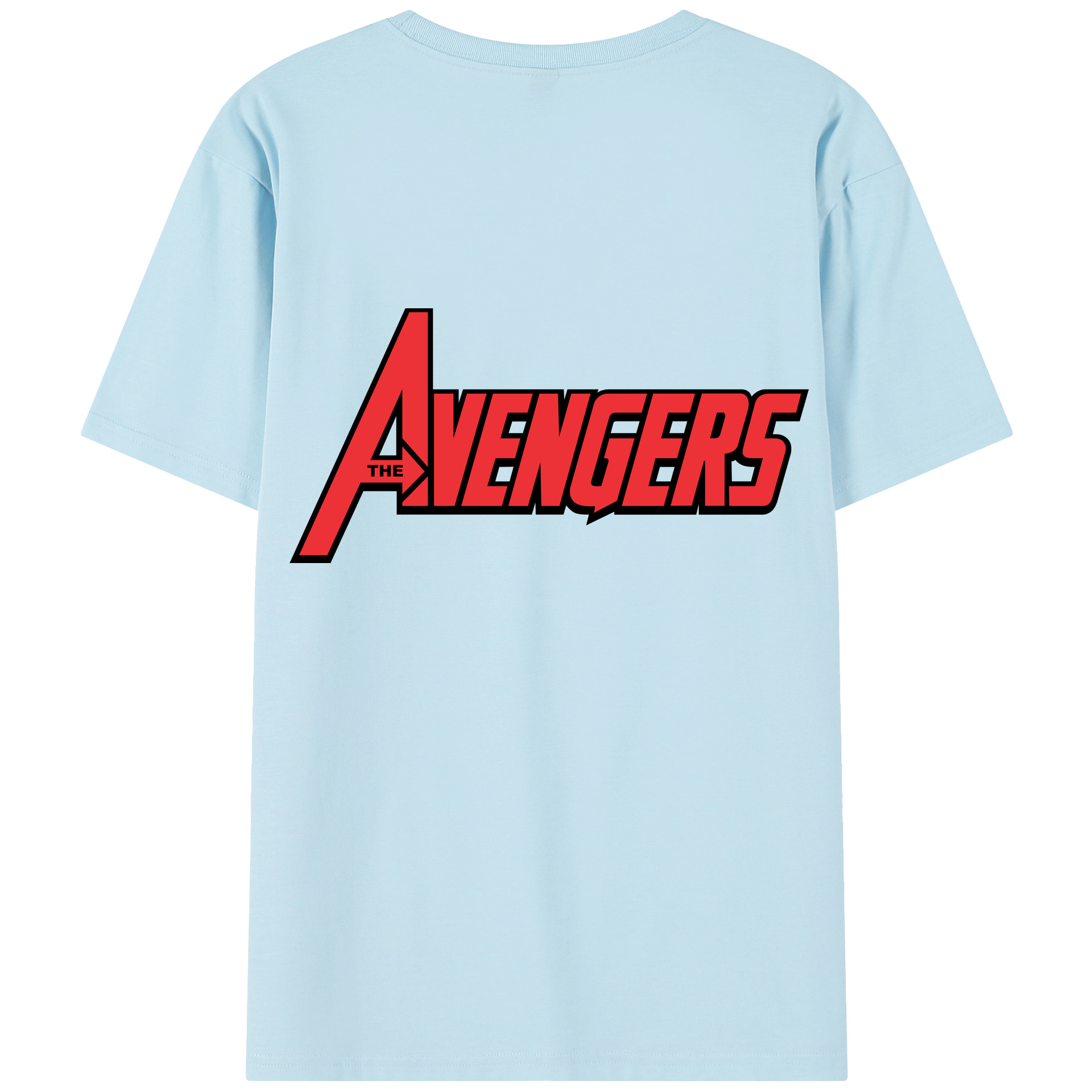 （画像用） アベンジャーズ The Avengers 綿100％半袖Tシャツ（背面プリント）